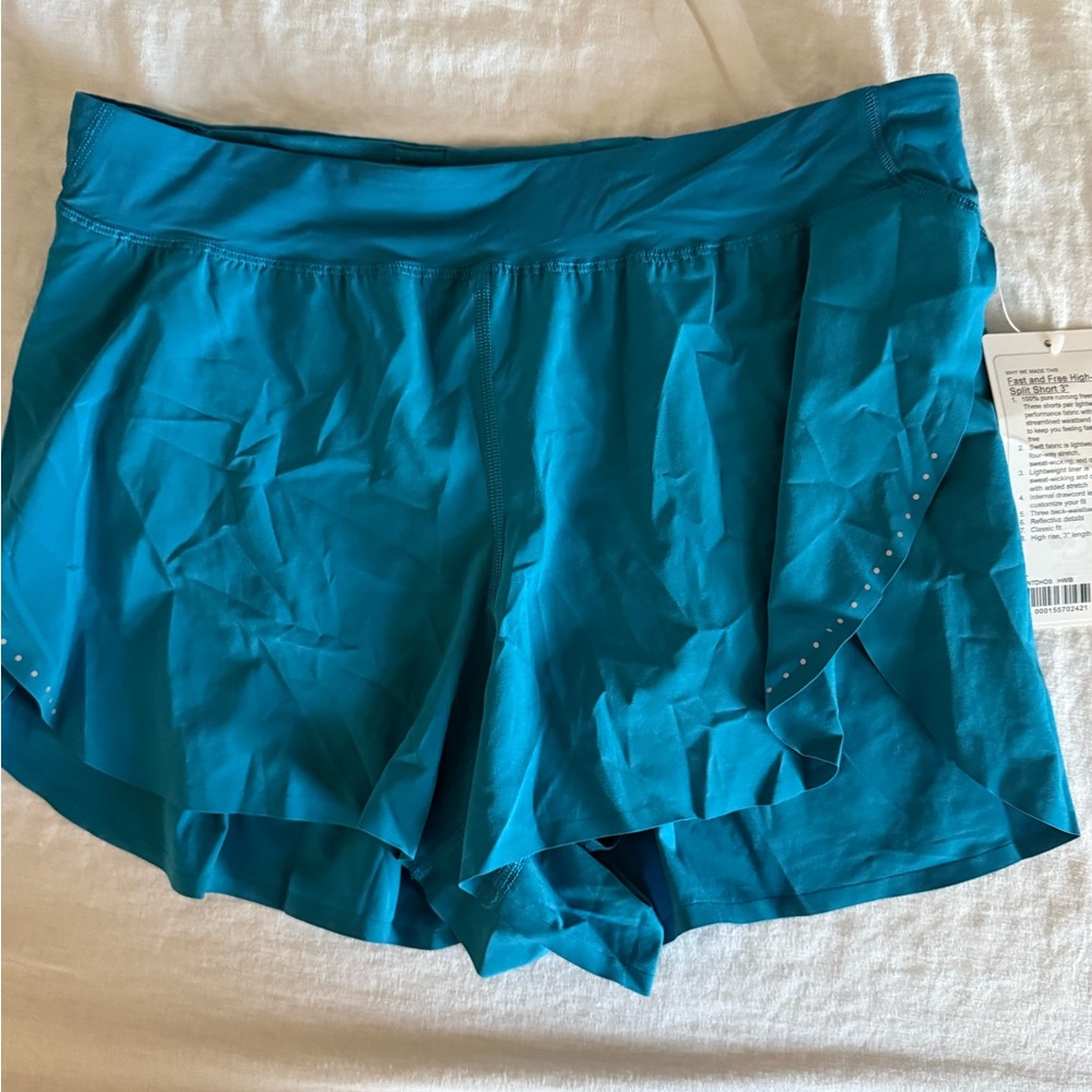 Women's Fast and Free Teal Athletic Shorts